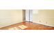 Bedroom features gleaming hardwood floors, fresh paint, and bright natural light at 415 Princeton Dr, Salisbury, NC 28144