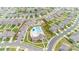 The aerial view showcases community amenities including the pool and playground, surrounded by well-maintained homes at 424 Preston Rd, Mooresville, NC 28117