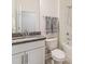 Bathroom featuring a vanity with granite countertop, and shower and tub combination at 424 Preston Rd, Mooresville, NC 28117