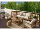 Outdoor deck featuring stylish outdoor furniture perfect for entertaining and relaxation at 424 Preston Rd, Mooresville, NC 28117
