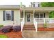 Charming home entrance with a cozy front porch, brick steps, and inviting decor at 522 Kittiewake Ln, Clover, SC 29710
