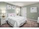 Charming bedroom with white furniture, playful decor, and a tranquil ambiance at 5220 Mccallum Meadows Dr, Charlotte, NC 28216