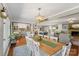 Dining room with natural light, wood floors, and sight lines to kitchen and living room at 530 Bonita Dr, Landis, NC 28088