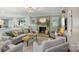 Bright living room with painted fireplace, comfortable seating, and stylish decor at 530 Bonita Dr, Landis, NC 28088