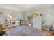 Bright office space with stylish decor, ample storage and chandelier at 530 Bonita Dr, Landis, NC 28088