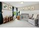 Charming Bedroom with light gray walls, decorative wall art, and plush gray carpet at 5420 Meadowcroft Way, Fort Mill, SC 29708