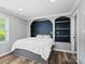Inviting bedroom features a decorative alcove, providing a unique design element at 895 Furnace Rd, Iron Station, NC 28080