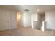 Upstairs hallway with carpet, several doors, and a square skylight at 14026 Wilson Mac Ln, Charlotte, NC 28278