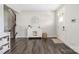 Inviting entryway with dark floors, a white console table, and natural woven accents at 1636 Tundra Ln, Denver, NC 28037