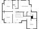 Detailed floor plan of the second floor featuring bedrooms, bathrooms, and a loft area at 1832 Montclair Ave, Gastonia, NC 28054