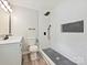 A tiled standing shower features updated hardware and finishes at 2544 Cedarwild Rd, Charlotte, NC 28212