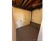 Basement view of the open space with painted concrete floors and exposed pipes at 3048 Marigold Ln, Gastonia, NC 28052