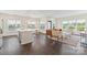 Spacious living room with hardwood floors, modern furniture, and large windows for natural light at 3630 N Davidson St # 3301, Charlotte, NC 28205