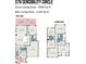 Detailed floor plan showcasing layout of the home's first and second floors at 376 Sensibility Cir # 8, Fort Mill, SC 29708
