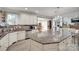Expansive kitchen with a large island, sleek countertops, and stainless steel appliances at 397 Fischer Rd, Fort Mill, SC 29715