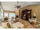 Inviting living room features vaulted ceilings, a fireplace, and built-in bookcases at 4033 Weddington Manor Ct, Matthews, NC 28104