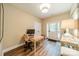 Bright office space with wood flooring, white trim and front door access at 4033 Weddington Manor Ct, Matthews, NC 28104