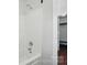 Shower showcasing tile surround and modern fixtures, next to walk-in closet at 4132 Kenton Glenn Nw Ct, Concord, NC 28027