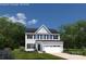 Charming two-story home with white siding, black shutters, attached garage, and manicured lawn at 511 Lenswood Ct, Denver, NC 28037