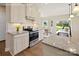Well-equipped kitchen featuring stainless steel appliances, granite countertops, and modern white cabinets at 511 Lenswood Ct, Denver, NC 28037