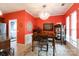 Bright dining area with a modern chandelier and access to the kitchen and laundry room at 52538 Winchester St, Fort Mill, SC 29707