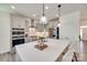 Modern kitchen with stainless steel appliances, granite countertops, and pendant lighting at 6176 Russo Ct, Lancaster, SC 29720