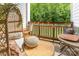 Cozy porch with comfortable seating and string lights, perfect for relaxation at 6912 Park Place Dr, Charlotte, NC 28262