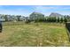 Spacious backyard with a lush green lawn and a black fence, ideal for outdoor activities at 1005 Cheviot Ct, Waxhaw, NC 28173