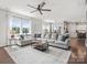 Spacious living room with large windows and hardwood floors at 1005 Cheviot Ct, Waxhaw, NC 28173