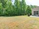Spacious backyard with lush greenery, and patio, ideal for outdoor relaxation and entertainment at 12304 Lookout Point Dr, Charlotte, NC 28269