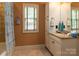 Bathroom featuring a vanity with granite countertops and tile flooring at 135 Sumter Dr, Mooresville, NC 28117