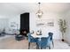 Open floor plan combines dining room and living room for easy entertaining at 1757 Ashcroft Ln, Rock Hill, SC 29732