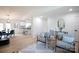 Open floor plan showing a living space connecting dining room with kitchen at 1757 Ashcroft Ln, Rock Hill, SC 29732