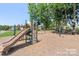 This outdoor playground features a slide, and climbing area at 183 Bellelaine Dr, Mooresville, NC 28115