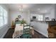 Eat-in dining area with natural light showcases a decorative table and adjoins the stylish kitchen at 2205 Philadelphia Church Rd, Dallas, NC 28034
