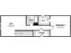Upstairs floor plan featuring a loft, bedroom, bath and storage area at 2512 Mabel Ln, Monroe, NC 28110