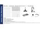 Interior color selections for a kitchen, featuring cabinetry, backsplash, lighting, faucet, countertop, and sink at 2512 Mabel Ln, Monroe, NC 28110
