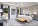 Tranquil main bedroom featuring soft textures, stylish decor, and two windows letting in natural light at 2512 Mabel Ln, Monroe, NC 28110