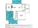 A spacious floor plan showcasing the kitchen, great room, foyer, and two-car garage at 2526 Mabel Ln, Monroe, NC 28110