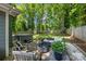 Backyard featuring a hot tub and outdoor seating at 2933 Hilliard Dr, Charlotte, NC 28205