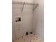 Laundry room with washer/dryer hookups and storage shelving at 321 Jennings Rd, Statesville, NC 28625
