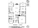 Detailed first-floor floor plan showcasing kitchen, living, dining, primary bedroom, garage, and lanais at 4122 Banfield Pl, Charlotte, NC 28226