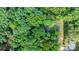 Aerial view of home with mature trees and property lines at 4705 Campground View Rd, Catawba, NC 28609