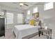 Comfortable bedroom with natural light, a ceiling fan and contemporary decor at 5201 Shasta St # 5201, Gastonia, NC 28052