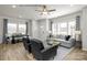 Well-lit living space blending modern furnishings with an open-concept layout, connecting dining and seating areas at 5201 Shasta St # 5201, Gastonia, NC 28052