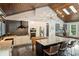 Gourmet kitchen boasts sleek cabinetry, stone countertops, large island and stainless steel appliances at 6108 Phyliss Ln, Mint Hill, NC 28227