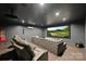 Comfortable movie room with a large screen and recliner seating at 6108 Phyliss Ln, Mint Hill, NC 28227