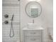 Stylish bathroom with vessel sink, modern fixtures, and tiled shower at 6301 Vernedale Rd, Charlotte, NC 28212
