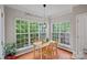 Cozy breakfast nook filled with natural light and a view of trees, perfect for morning meals at 7049 Sedgebrook W Dr, Stanley, NC 28164