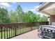 Enjoy the view from this deck with ample seating, overlooking the backyard at 730 Oak Ridge Farms Cir # 14, Newton, NC 28658